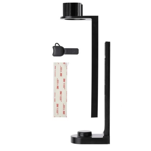 ABS Plastic Pump Dispenser Anti-Theft Bracket with Adhesive Tape and Key, Black (Case of 15)