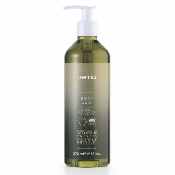 Pema Green Body Wash 370ml Pump Dispenser Refillable
